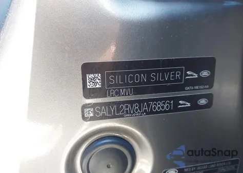 2018 Land Rover Range Rover Velar P380 Se R-Dynamic из США, поврежденный, VIN SALYL2RV8JA768561